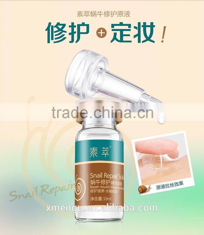 Powerful Snail Repair Serum Solution Moisturizing Remove Acne Marks Scar Skin Cell Regeneration