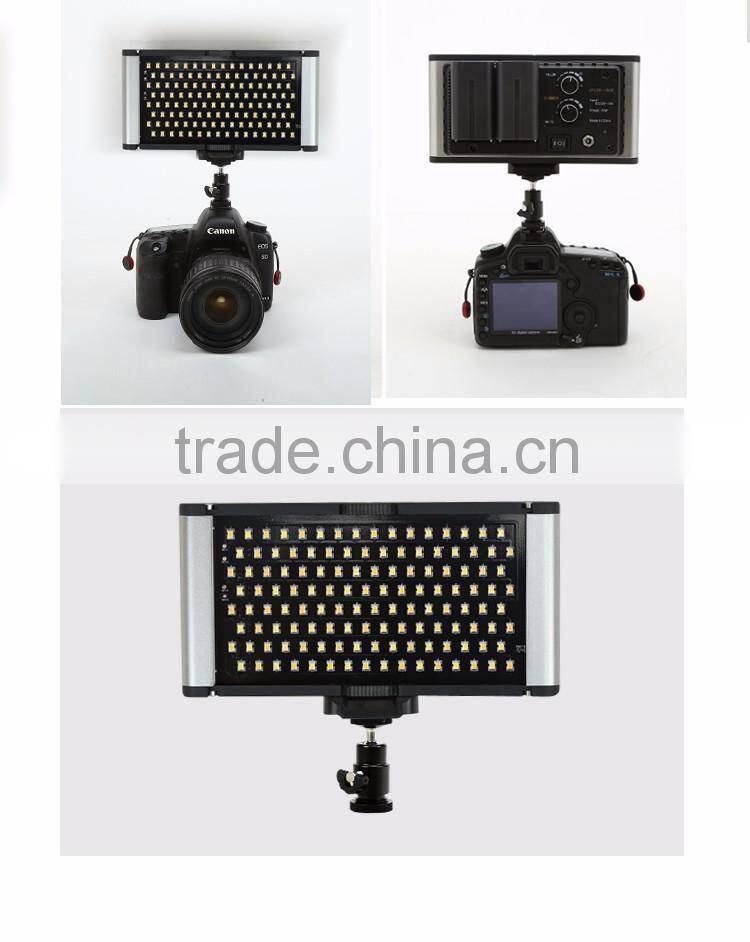 Newest unique CRI95 photographic lighting kit 30W battery powered mini studio led light with hot shoe ball mount