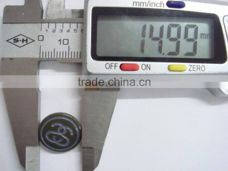 15mm washable eco-friendly metal brass 4 part press snap button