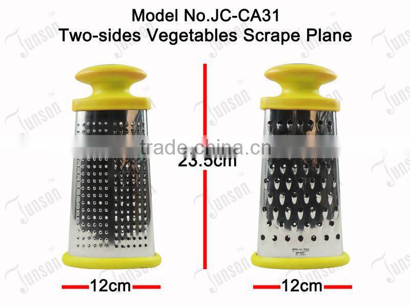 Two-sides Vegetables Scrape Plane/Goose Egg Shape Rutter/Stainless Steel Fruit Peeler