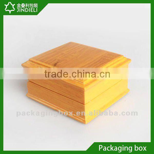 wooden jewelry box with pu leather