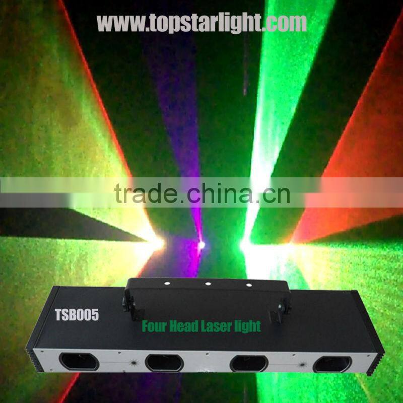 Four head RGB or RGBY or RGB+UV color laser/laser disco effect light