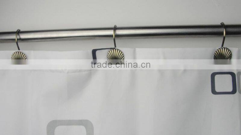 Zinc alloy shower curtain hooks/iron hook, good quality hook,curtain accessory