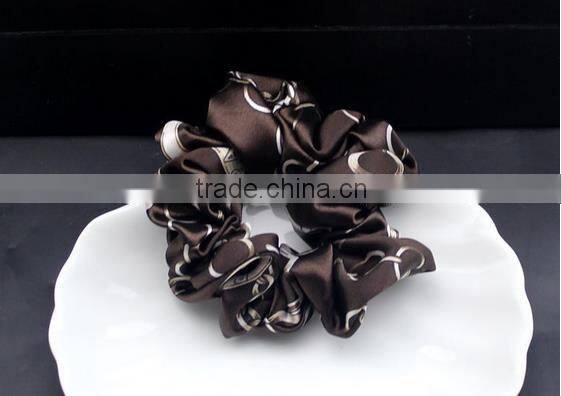 Chiffon print hair elastic elegant style