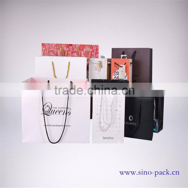 handmade Matt lamination high quality brown paper gift bags