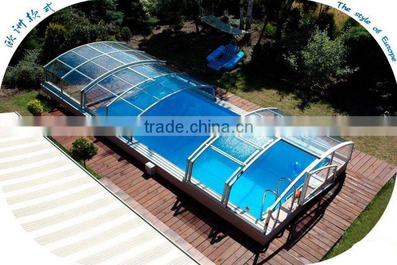 high light transmission&fireproof plastic buidling material PC panel for swimming pool construction