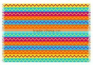 printed brightful beach towel pareo