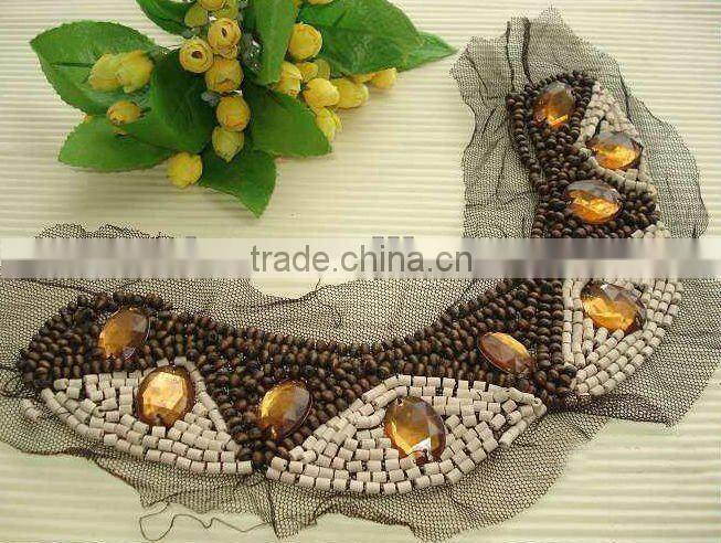 beaded lace collar neck designs for ladies tops