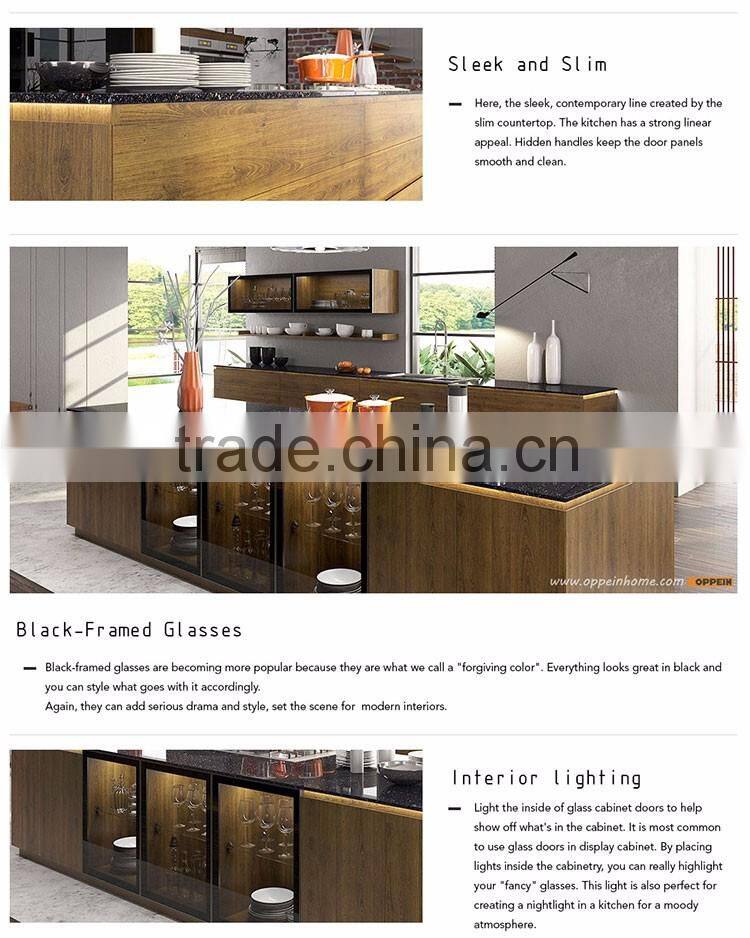 Oppein Black-framed glasses oppein morden stylish ooden kitchen cwabinet