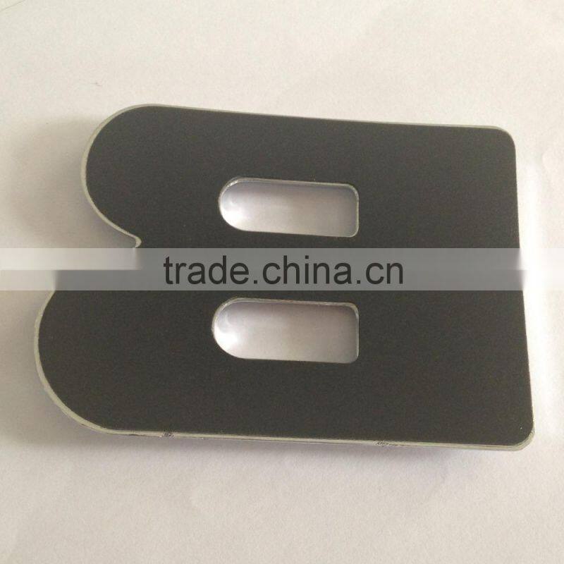 Decoratiion 3D ABS plastic chrome plating self-adhesive letter sign