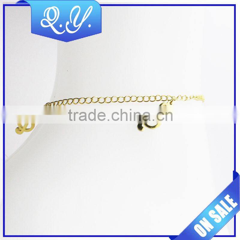 18K Gold Plated Stainless Steel Foot Jewelry Anklet Chain Gold Chain Design for Girls