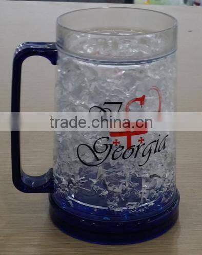 hot sale FDA beer frosty mug with mug,freezer mug,ice mug