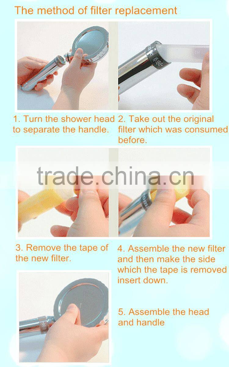 Shower Head with Ceramic Ball Filter/Aromas