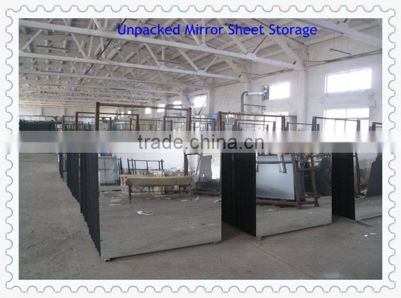 Qingdao factory round plain mirror with an extra wide bevelled edge