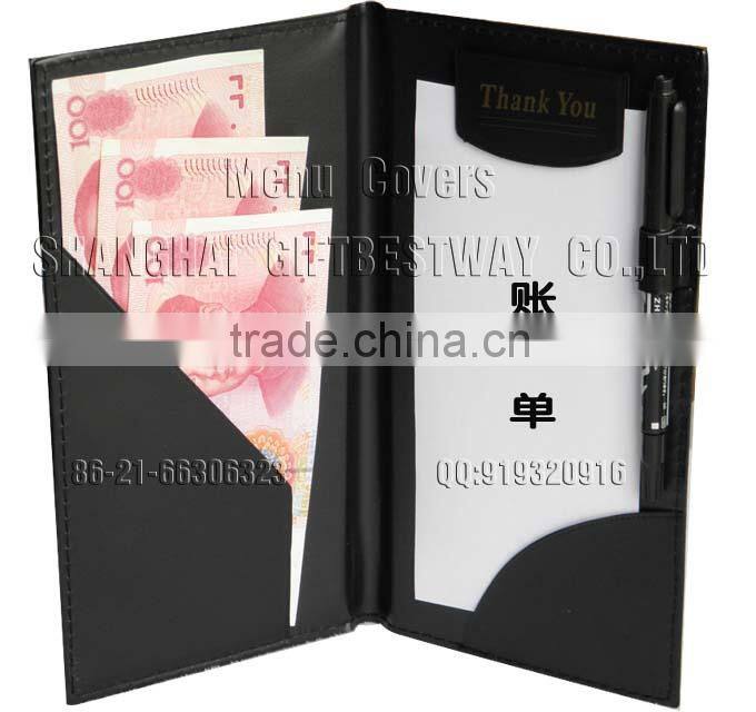 Black high quality restaurant check holder