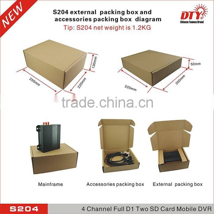 4 channel 3g wifi dual sd card wireless vehicle cctv mdvr