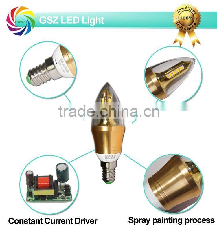 GSZ 5W E14 energy saving electric led flameless candle light