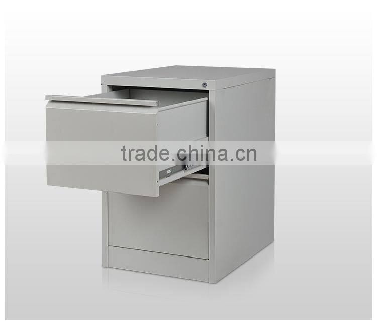 high quality anti-tilt construction 2 drawers vertical steel filing cabinet