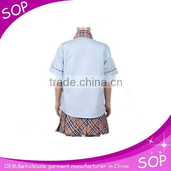 Customed models of school uniforms kids clothing