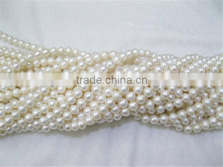 Hot Sale fashion decorative zhejiang beads strand freshwater pearl necklace in bulk