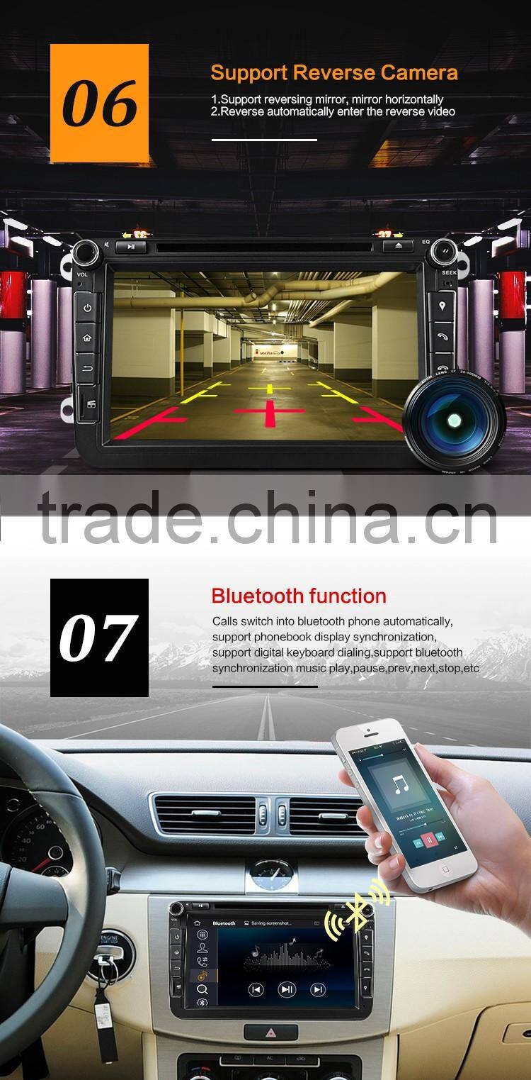 8 inch DVD/VCD Radio Tuner Bluetooth-enabled Touch Screen Mp3/Mp4 GPS Function and Gps Navigator Type Car DVD
