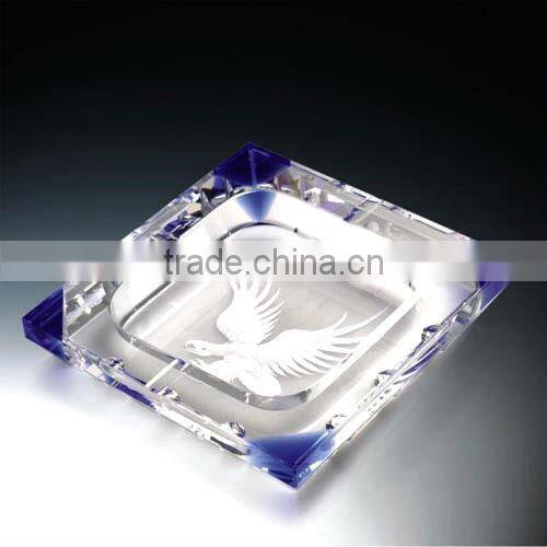 Engraved Crystal Ashtray for Gift