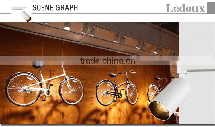 High lumen clothing store led track light housing 40w with HEP driver