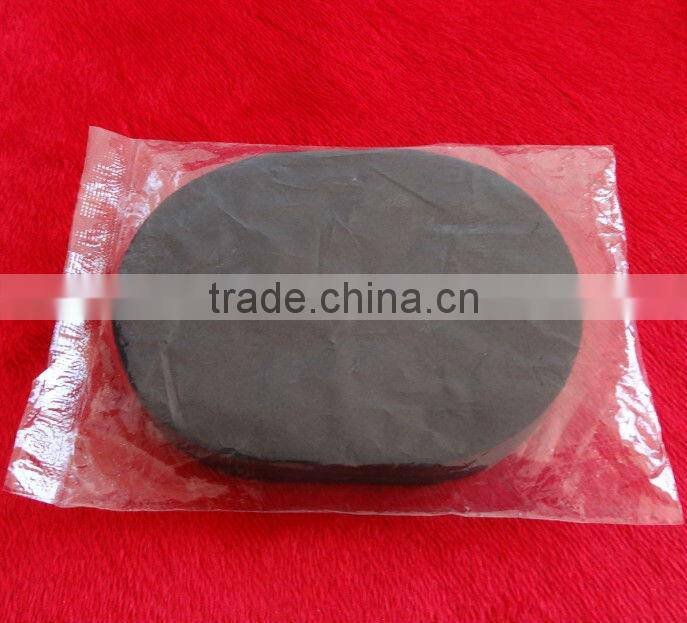 black PVA face sponge , oval PVA facial sponge , black color