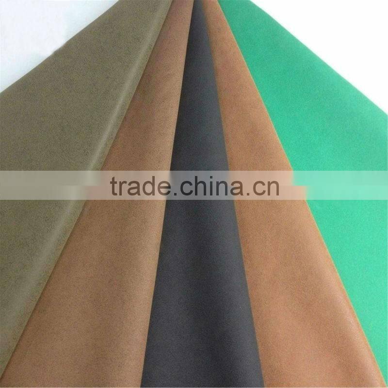 2013 popular PU upper leather,PU nubuck