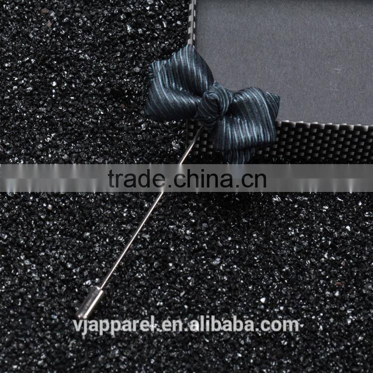 Men's Bow Tie Lapel Pin Handmade Bow Tie Cotton Red and White Boutonniere