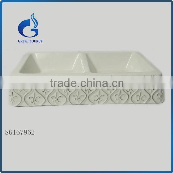 ceramic duble personalized dog bowl pet water food bowl