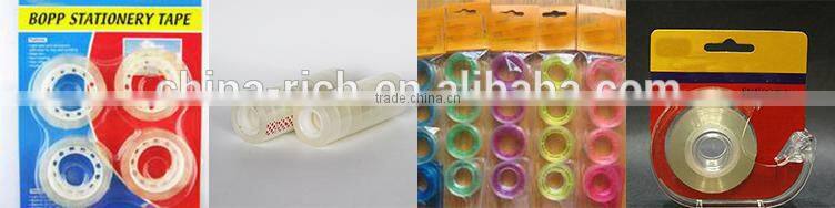Clear adhesive office use stationery tape for bag sealing