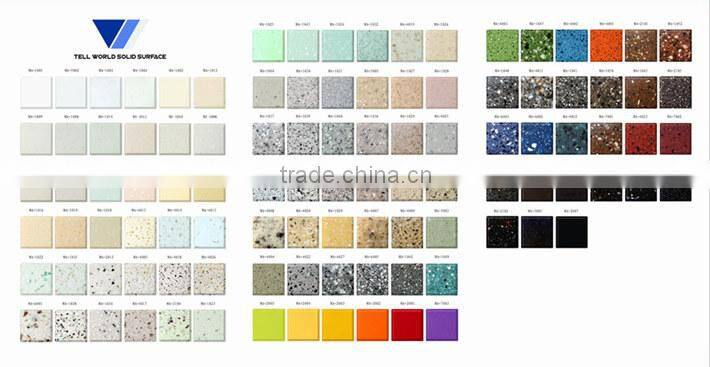 100% acrylic solid surface countertop material