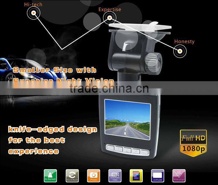 Full HD 1080P G-sensor Motion Detection 2.0 inch LCD Mini Car Black Box