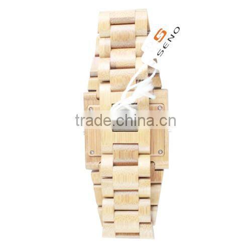luxury vogue 2015 best selling quartz fancy charming wooden water resistant watch(WJ-3904)