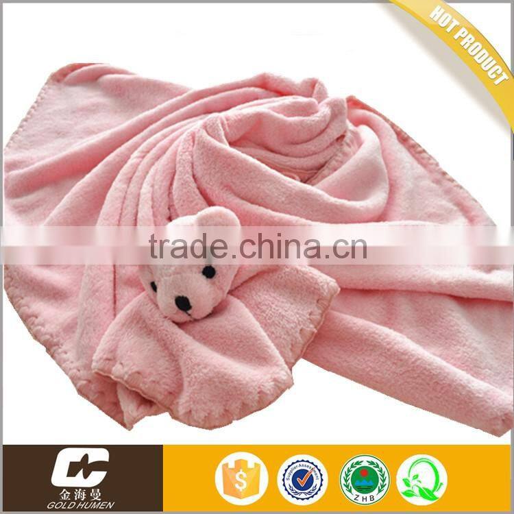 SEDEX WCA SQP AUDIT China Supplier Blanket Mamufacture Solid Soft Coral Fleece Baby Blankets