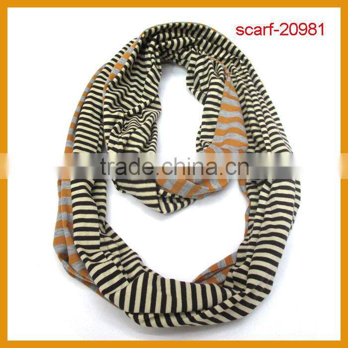 In stock single jersey Loop chevron scarf