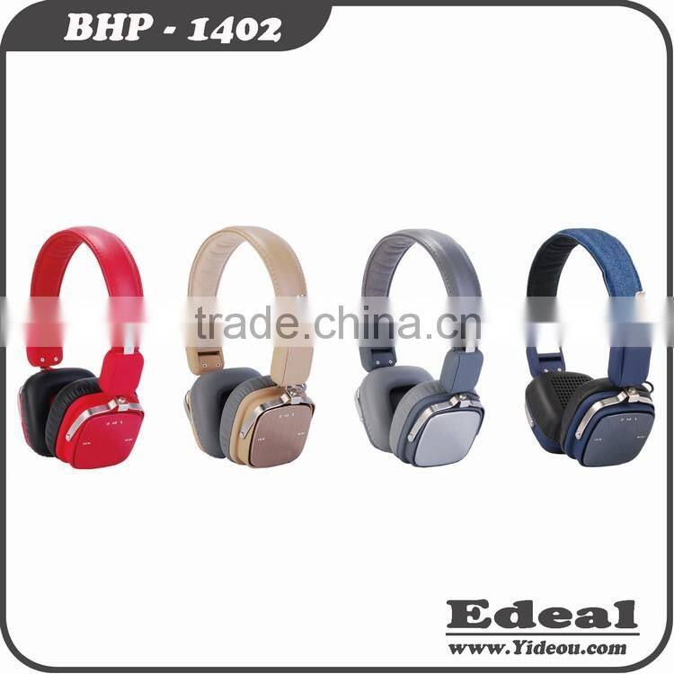 2015 Metal Wireless Bluetooth headphone with mic / bluetooth earphone BSCI supplier
