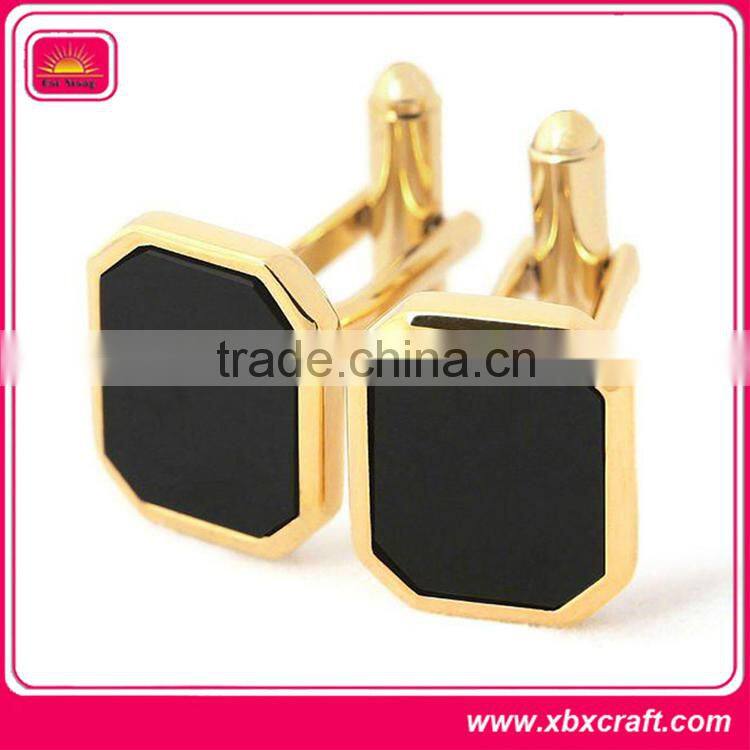 custom nice-looking fashion & promotional 18k gold cufflinks