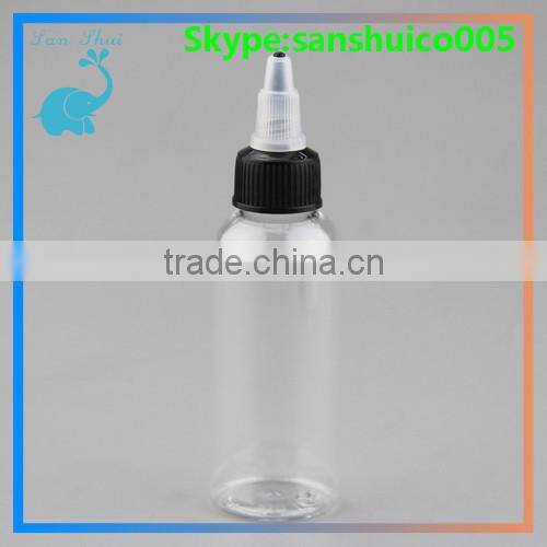 New design plastic empty bottle 30/60/120ml /twist top cap plastic empty bottle 30/60/120ml