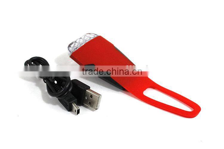 4 LED USB bike front light