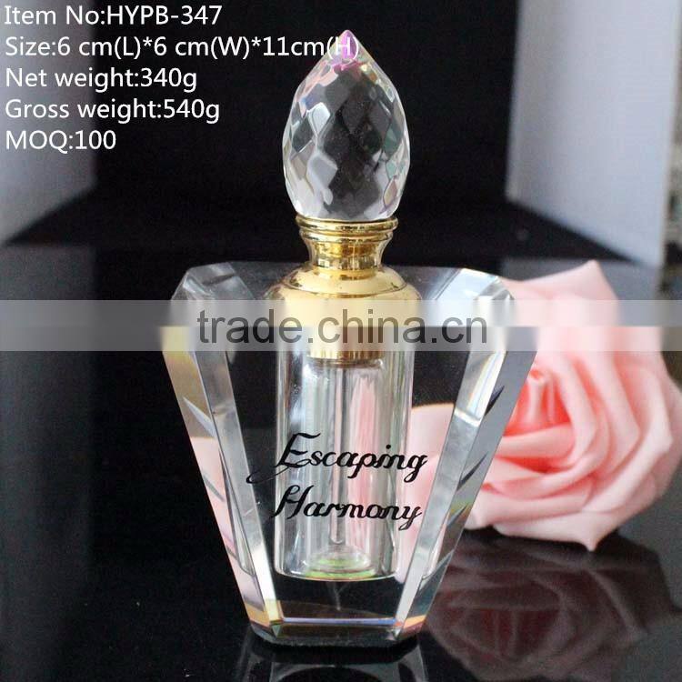 refillable k9 crystal high quality perfume essential oil bottle