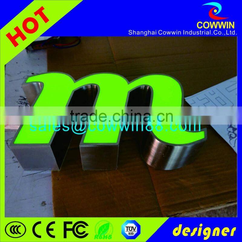 led box letter sign, resin light box sign letters, led outdoor light box letter