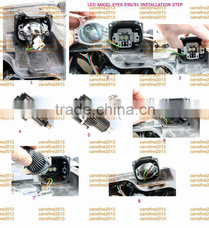 for bmw e90 LCI with halogen headlight led angel eyes e90 e91 lci 40W