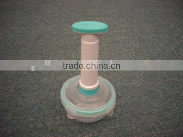 5pcs plastic vacuum food storage container set with pump