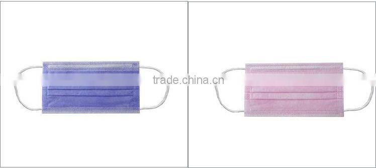 Surgery use 20+20+25g PP with 99% filter paper disposable medical dust doctor face mask for American market
