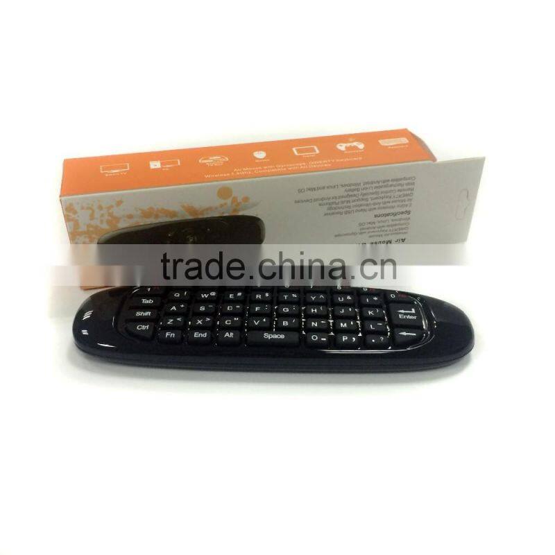Kowellsen Air Mouse 2.4Ghz Wireless Mini Keyboard, C120 Air Mouse, T10 Air Mouse