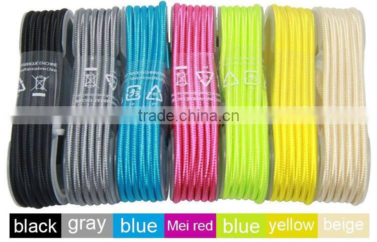 New Design micro USB Data Charging Cable For Android USB Cord Braided nylon data cable