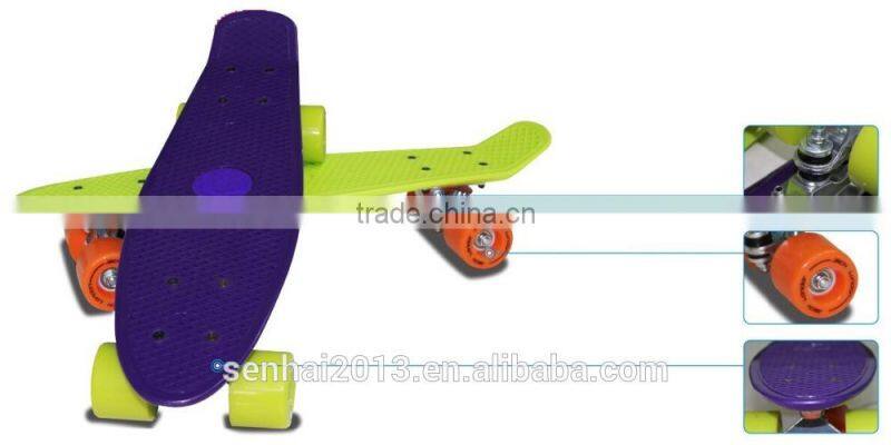 SENHAI 22*6 Inches custom cheap plastic skateboard for kids