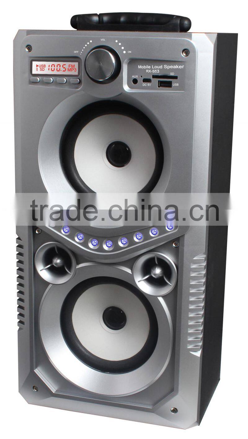 2016 factory supply new product HAMSON RX-S53 Top Sale 5.0 Inch Bluetooth Speaker With Led Light